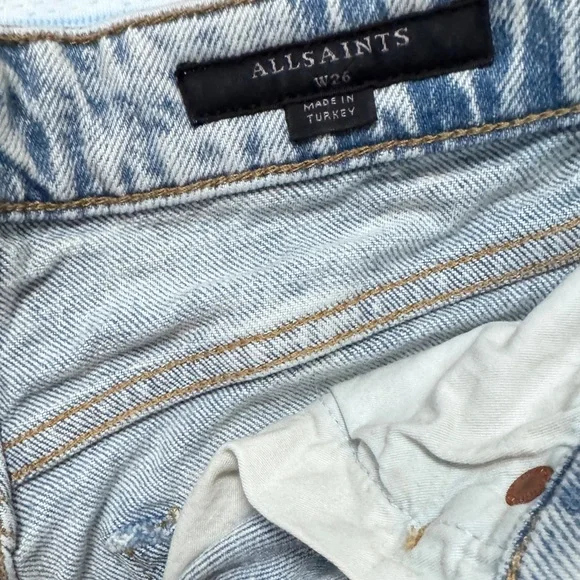 ALLSAINTS Jeans Cotton Shorts W26 - Picture 4 of 8